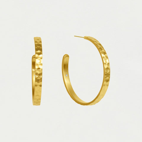 Nomad Midi Hoops - Gold