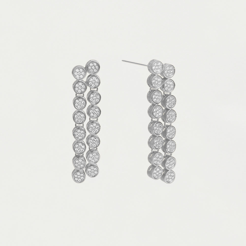 Mirabeau Pavé Statement Drop Earrings