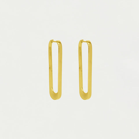 Crosby Drop Hoops - Gold