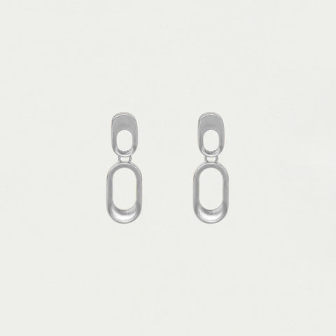 Bleecker Mini Drop Earrings - Silver