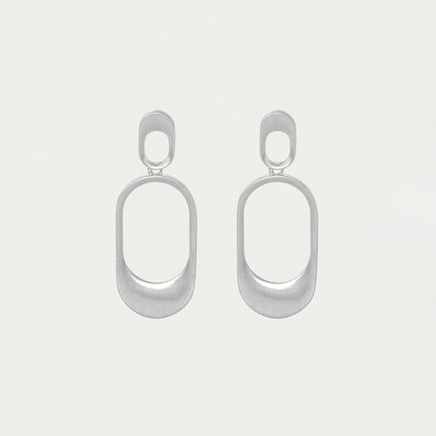 Bleecker Drop Earrings - Silver