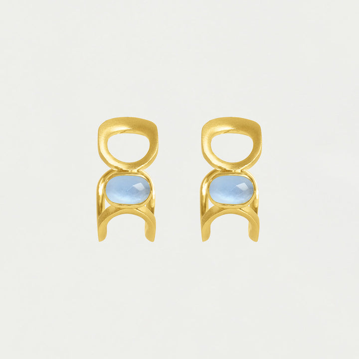 Bowery Gemstone Hoops