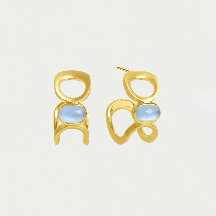Bowery Gemstone Hoops