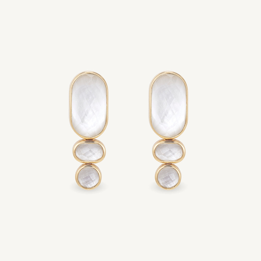 Mercer Gemstone Statement Drop Earrings