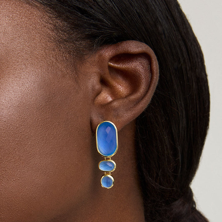 Mercer Gemstone Statement Drop Earrings