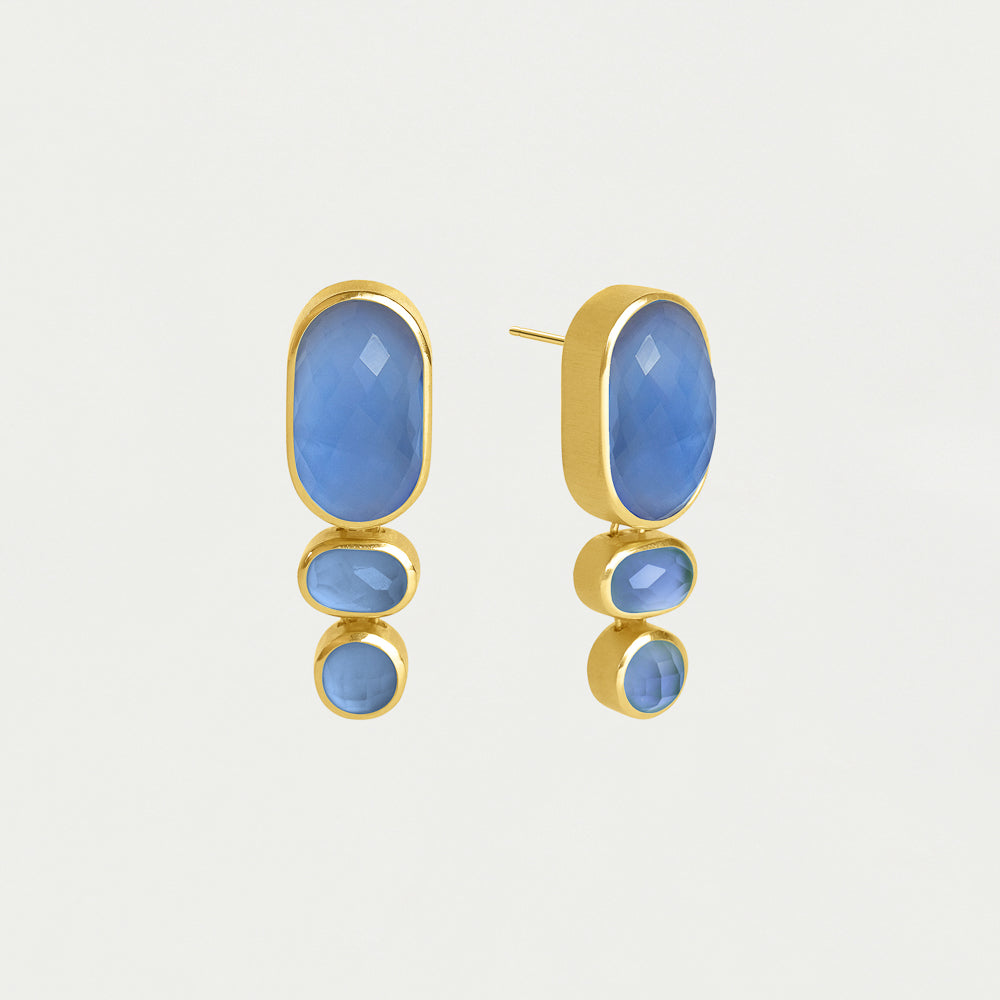 Mercer Gemstone Statement Drop Earrings