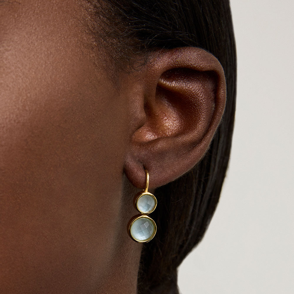 Tulum Double Droplet Earrings