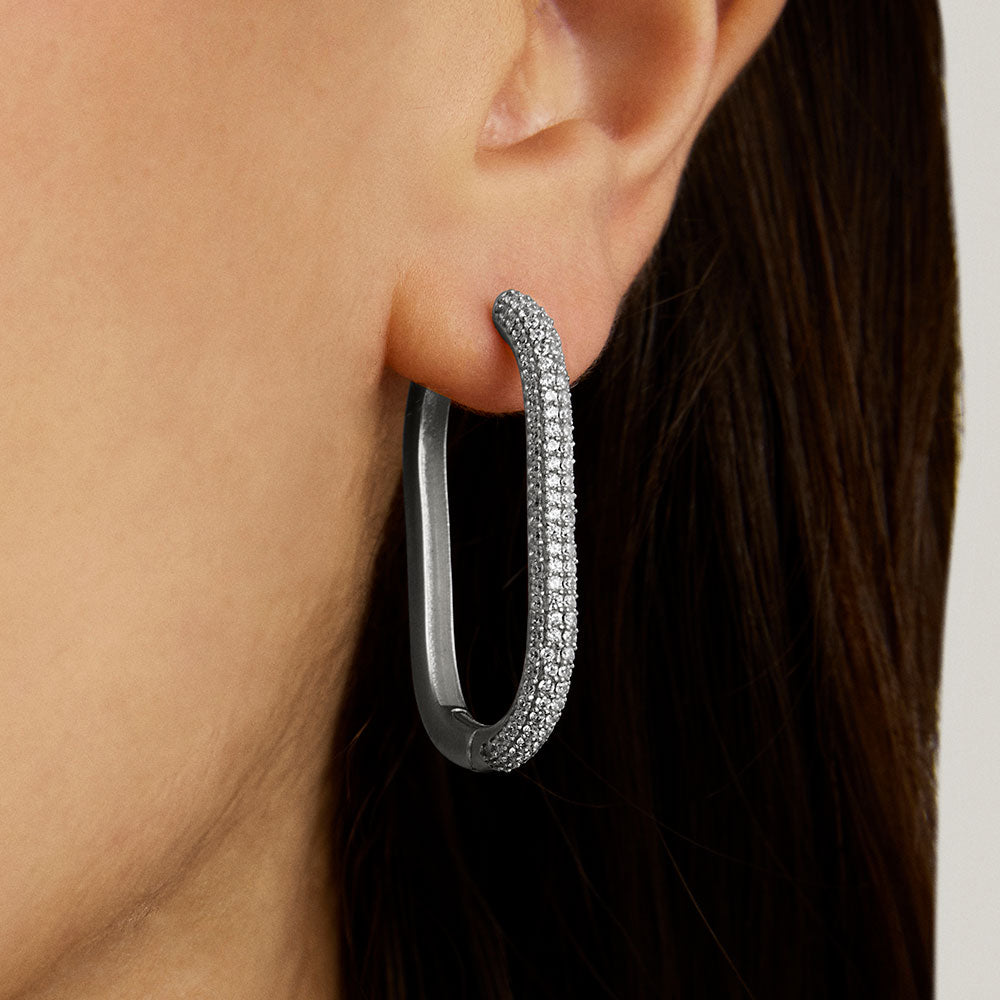 Juliette Pavé Hinged Hoop