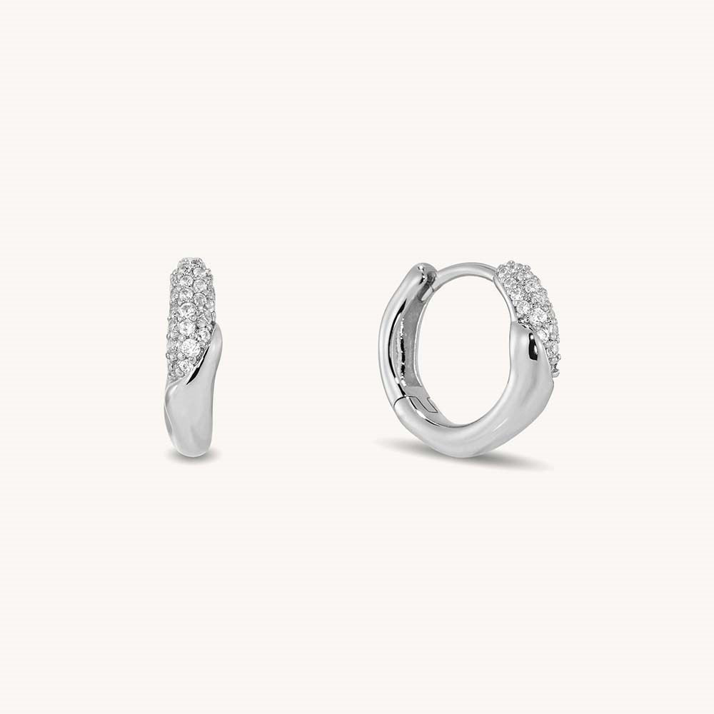 Charlotte Huggie Hoops