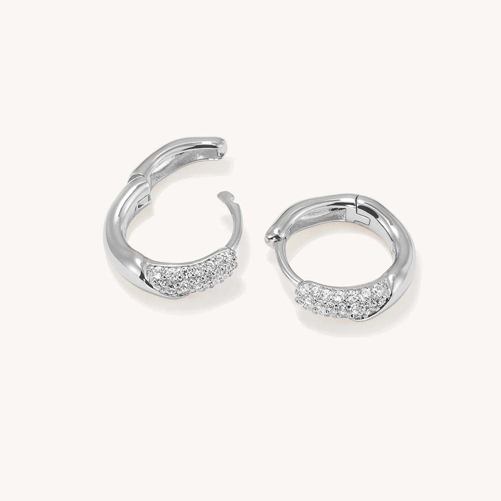 Charlotte Huggie Hoops