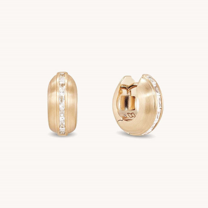 Gemma Huggie Hoops