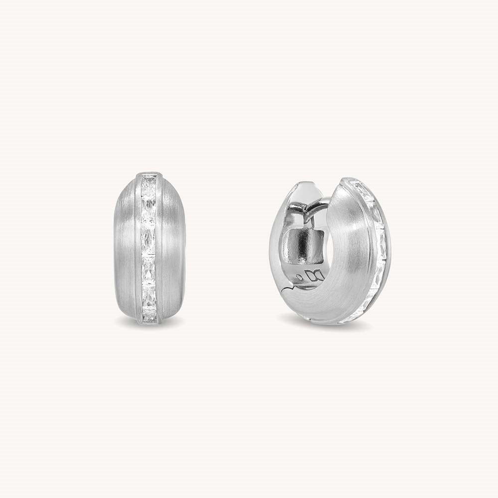 Gemma Huggie Hoops
