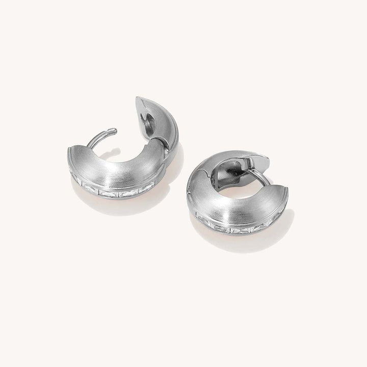 Gemma Huggie Hoops