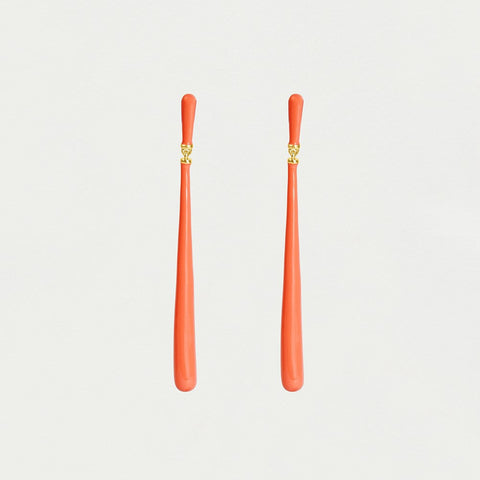 Reign Earrings - Gold / Fusion Coral