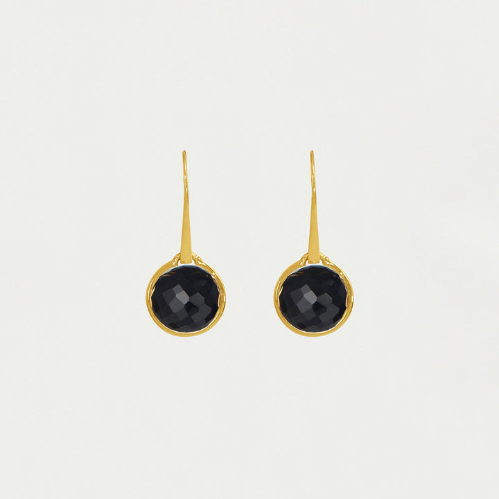 Ipanema Droplet Earrings - Gold / Black Onyx