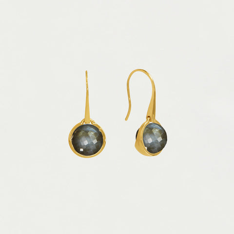 Ipanema Droplet Earrings - Gold / Labradorite