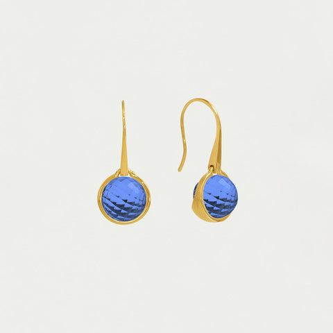 Ipanema Droplet Earrings - Gold / Midnight Blue