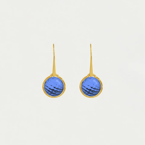 Ipanema Droplet Earrings - Gold / Midnight Blue