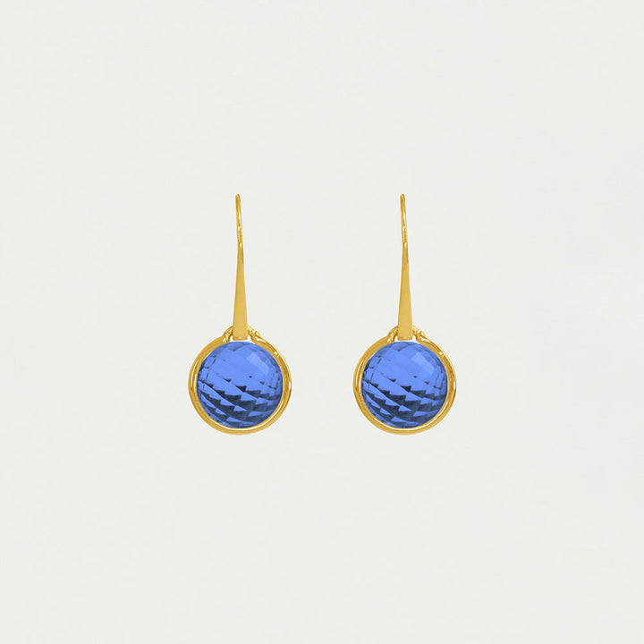 Ipanema Droplet Earrings - Gold / Midnight Blue