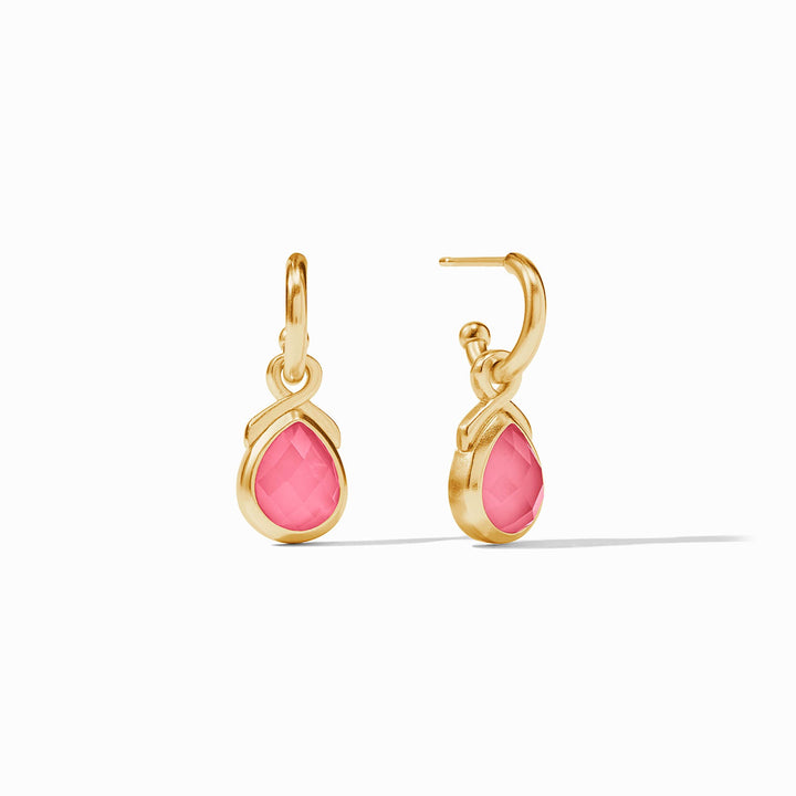 The Pink Hoop &amp; Charm Earring