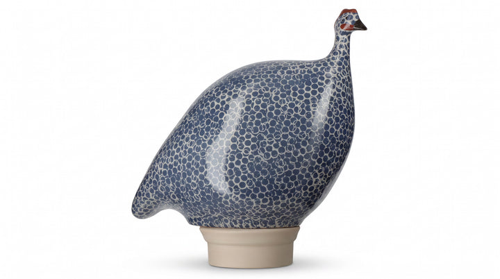Guinea Fowl, Electric Blue Spotted White / Small