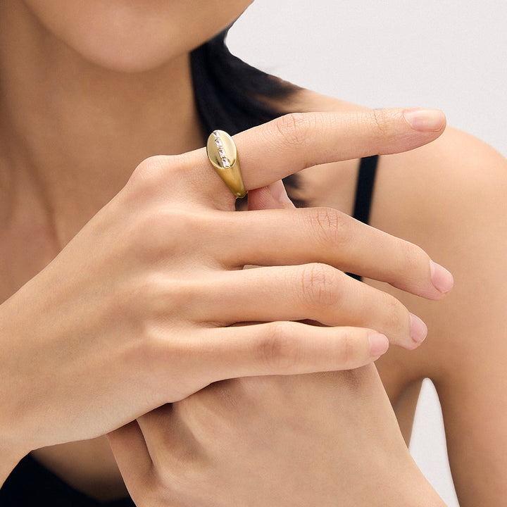 Gemma Signet Ring