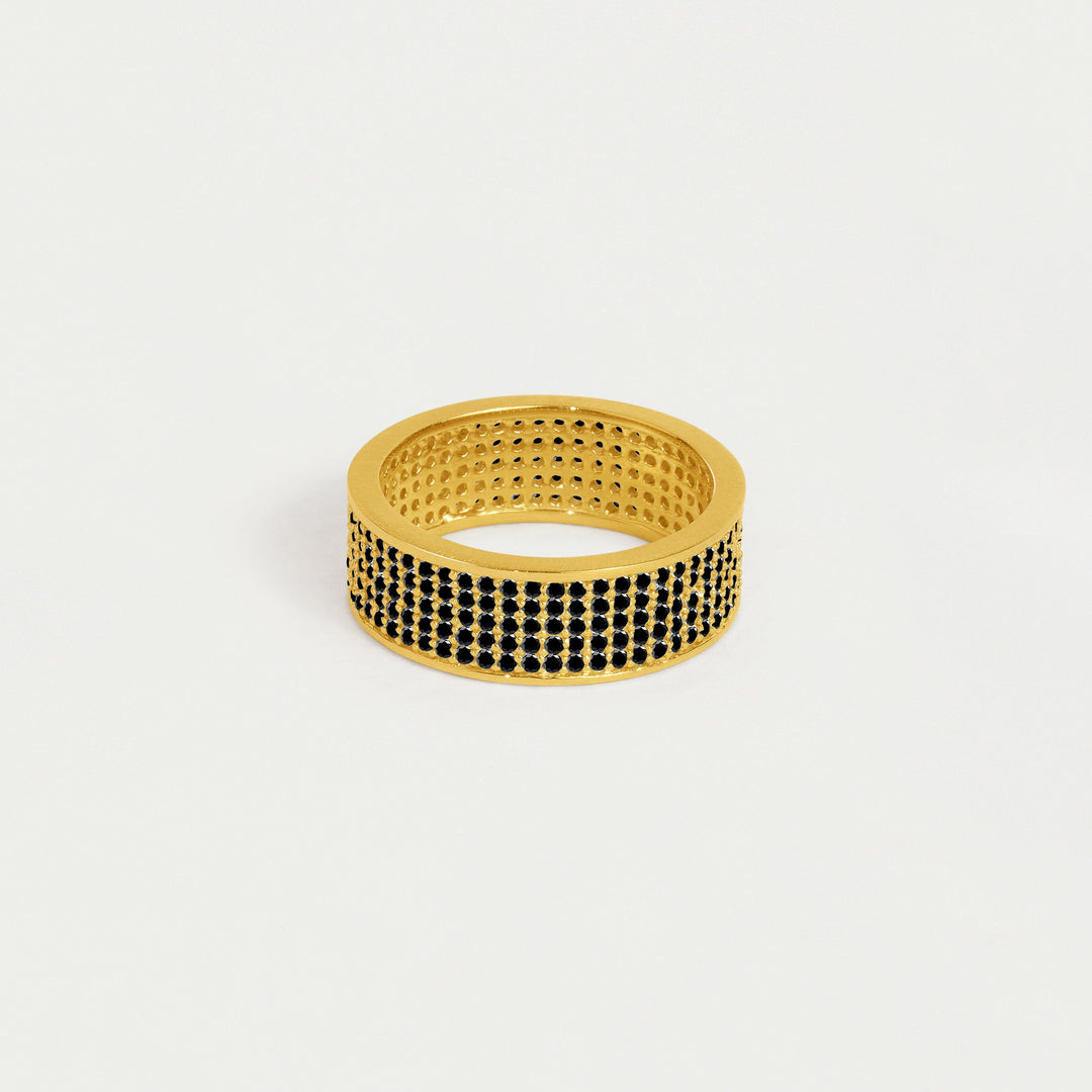 Petit Pavé Thick Stacking Ring