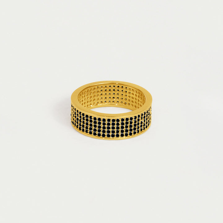 Petit Pavé Thick Stacking Ring