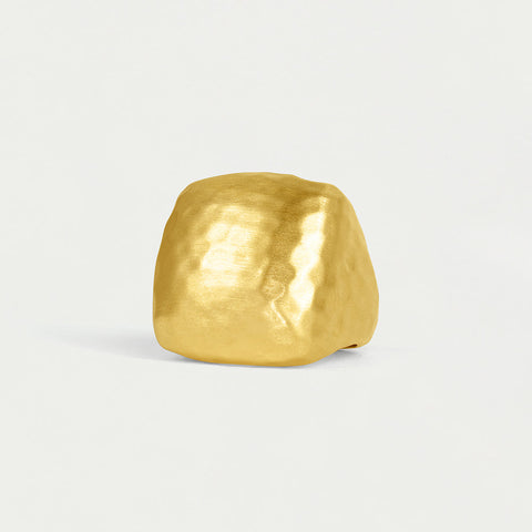 Nomad Square Statement Ring - Gold