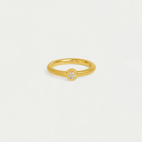 Mirabeau Pavé Stacking Ring - Gold