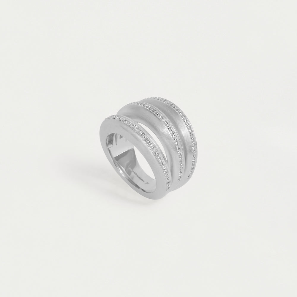 Dauphine Pavé Statement Ring