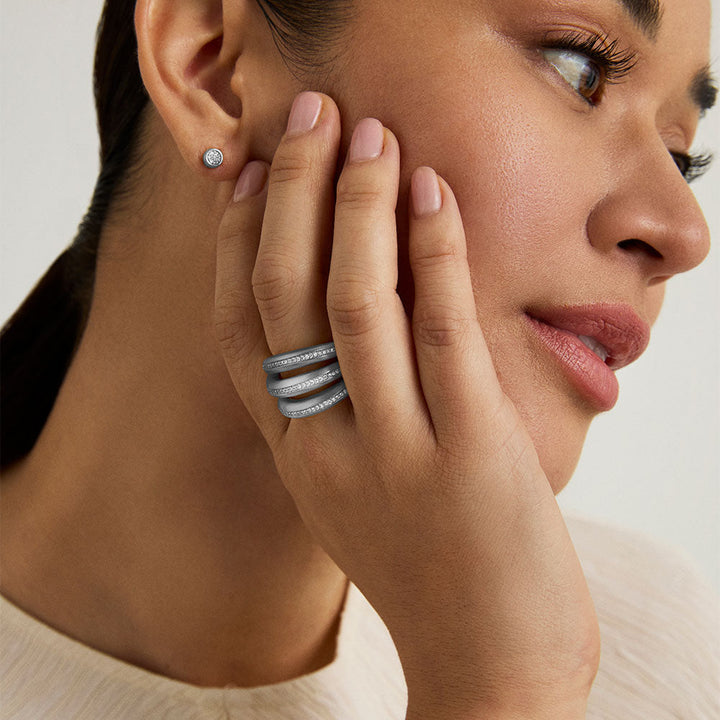 Dauphine Pavé Statement Ring