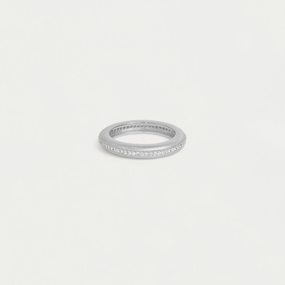 Colette Pavé Stacking Ring - Silver