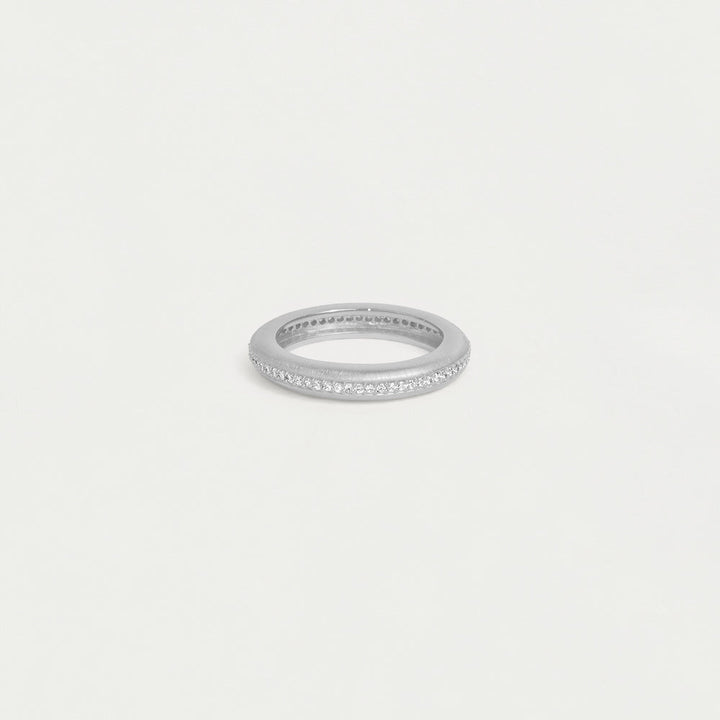 Colette Pavé Stacking Ring - Silver