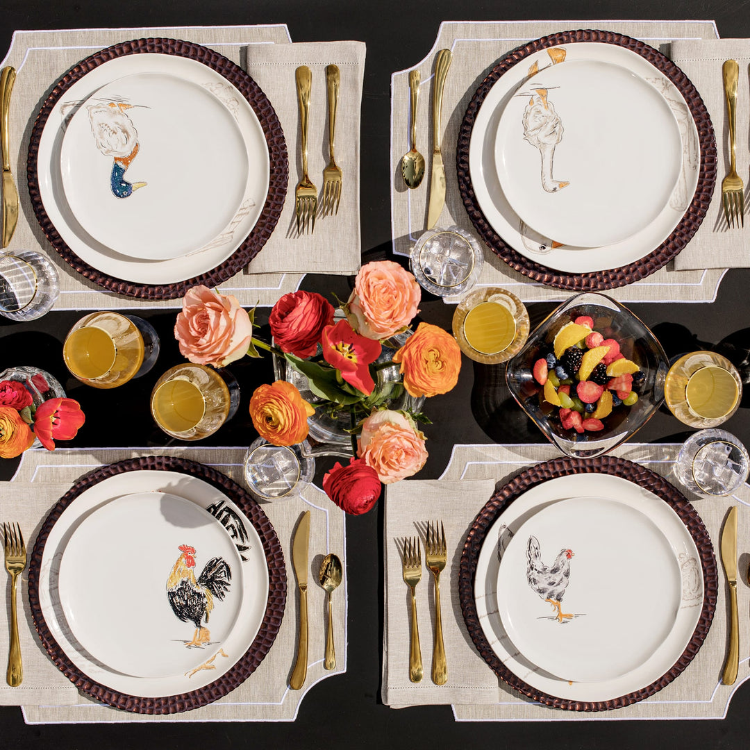 Fattoria Assorted Salad Plates - Set of 4