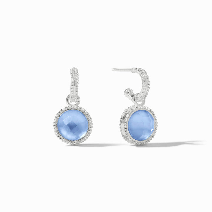 Fleur-de-Lis Hoop & Charm Earring