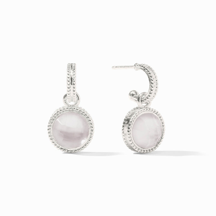 Fleur-de-Lis Hoop & Charm Earring