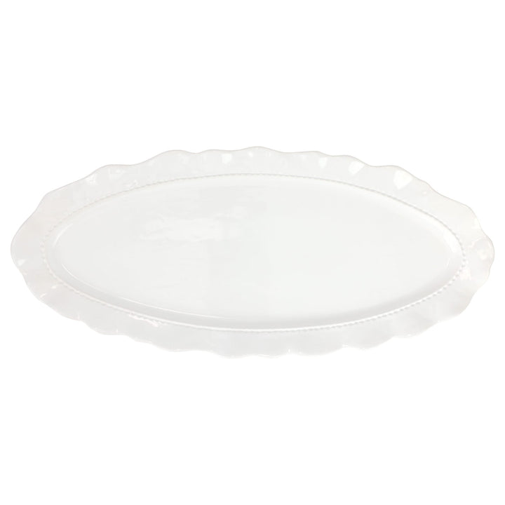 Giorno White Long Narrow Oval Platter