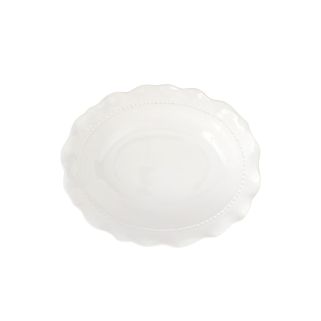Giorno White Small Oval Bowl