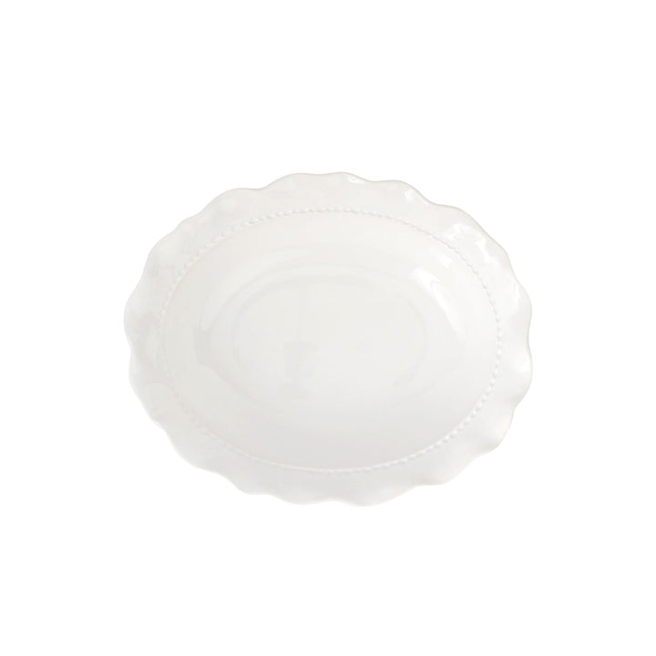 Giorno White Small Oval Bowl