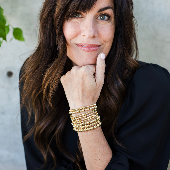 SIGNATURE Gold 6mm Bead Bracelet