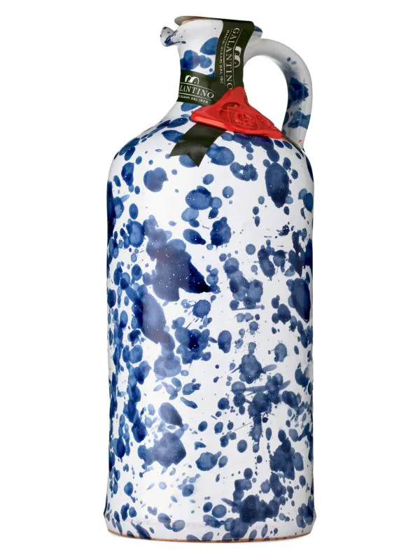 Extra Virgin Olive Oil In Hand-Painted Ceramic Jug