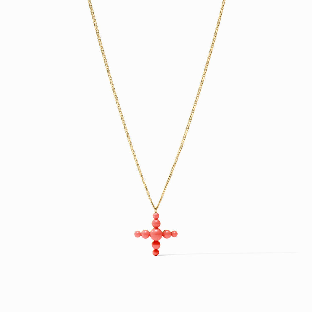 Gumdrop Cross Delicate Necklace