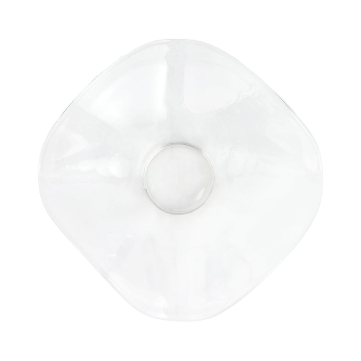 Hibiscus Glass Clear Large Bowl