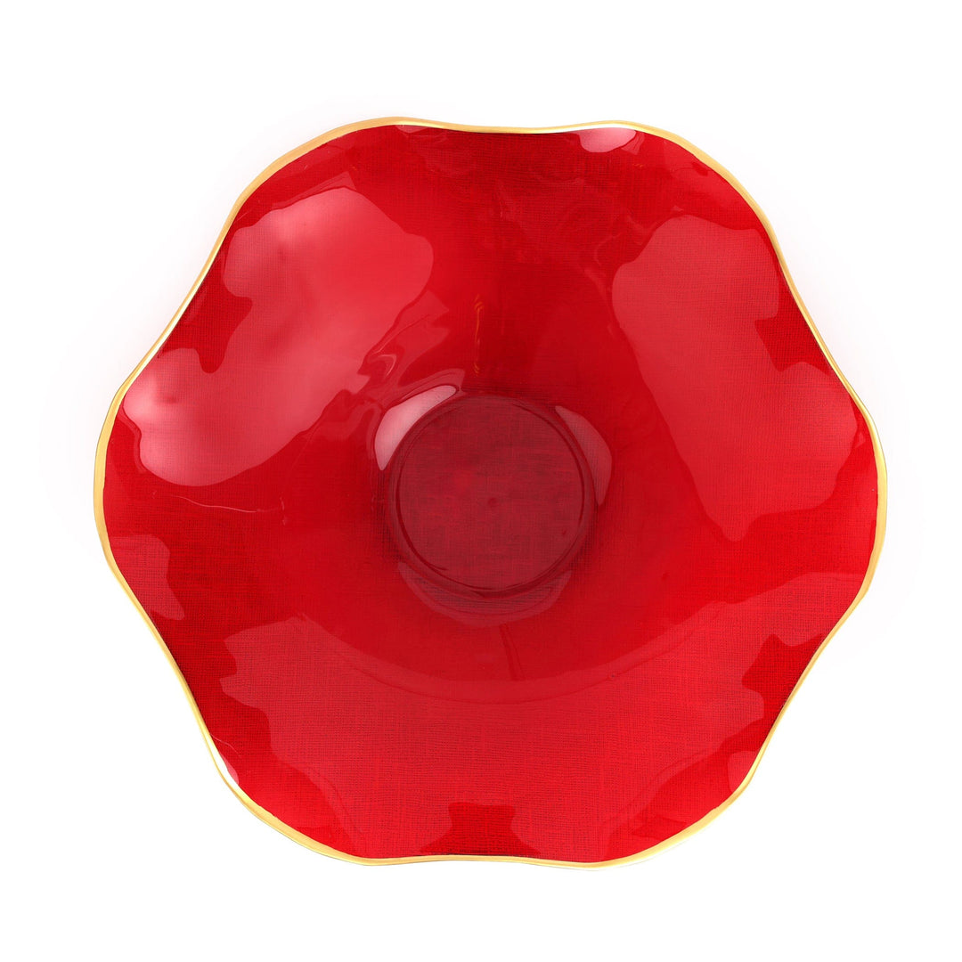 Holiday Glass Medium Serving Bowl