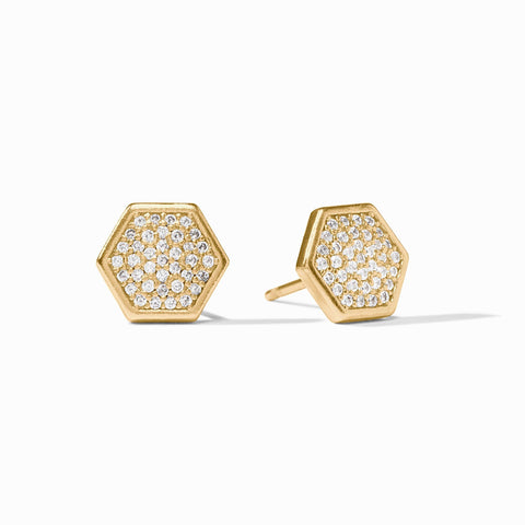 Honeycomb Pavé Stud