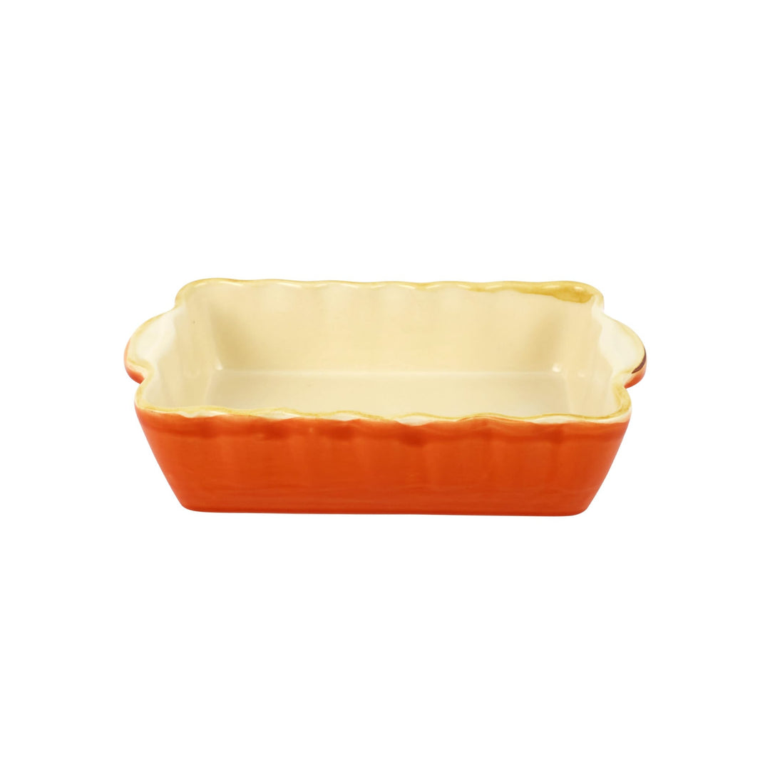 Italian Bakers Orange Small Rectangular Bakers