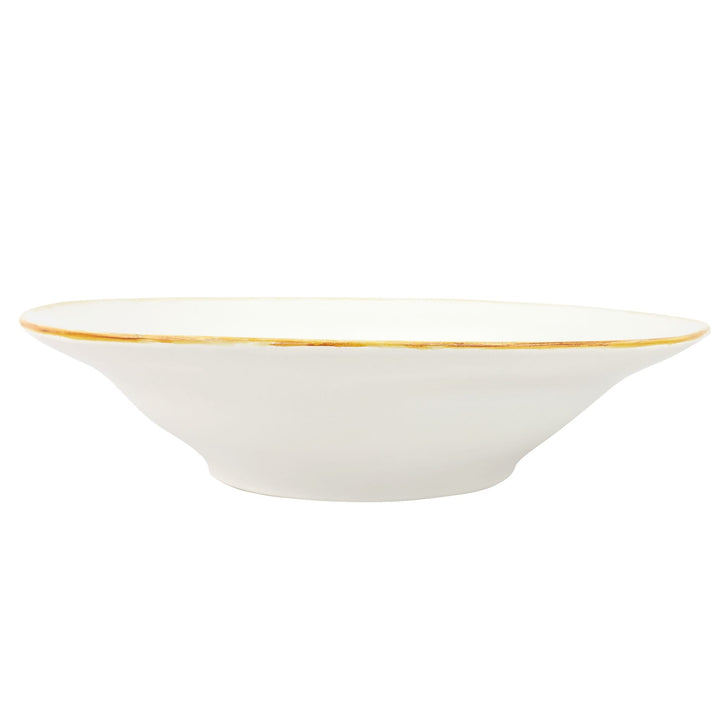 Italian Kitchen White Large Shallow Bowl