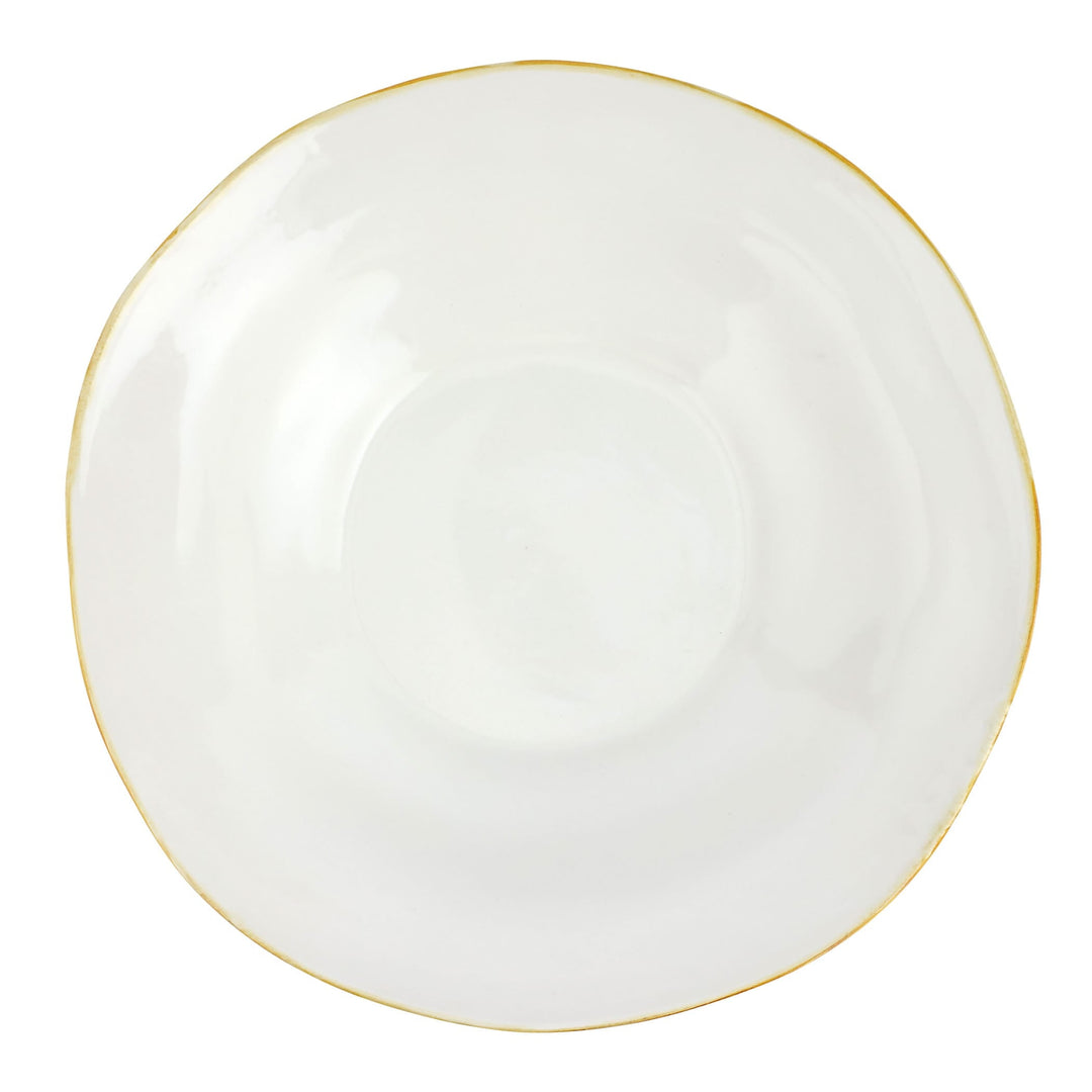 Italian Kitchen White Large Shallow Bowl