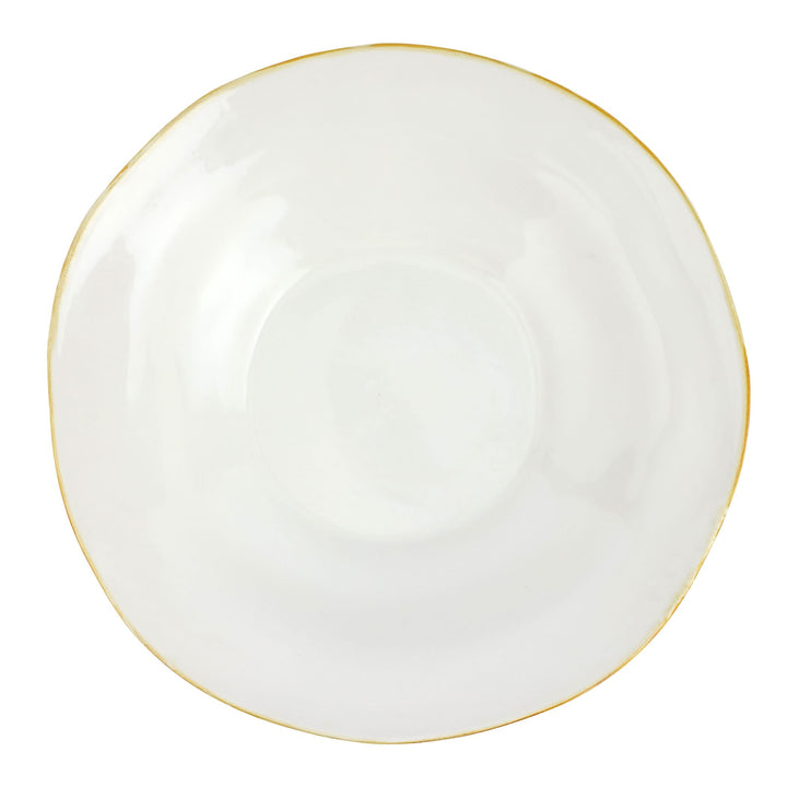 Italian Kitchen White Large Shallow Bowl